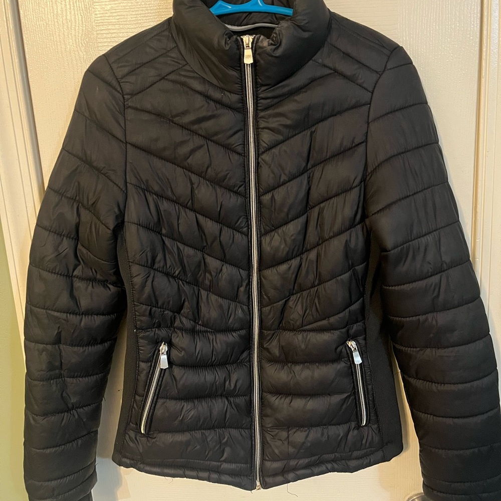 YMI Black Quilted Puffer Jacket